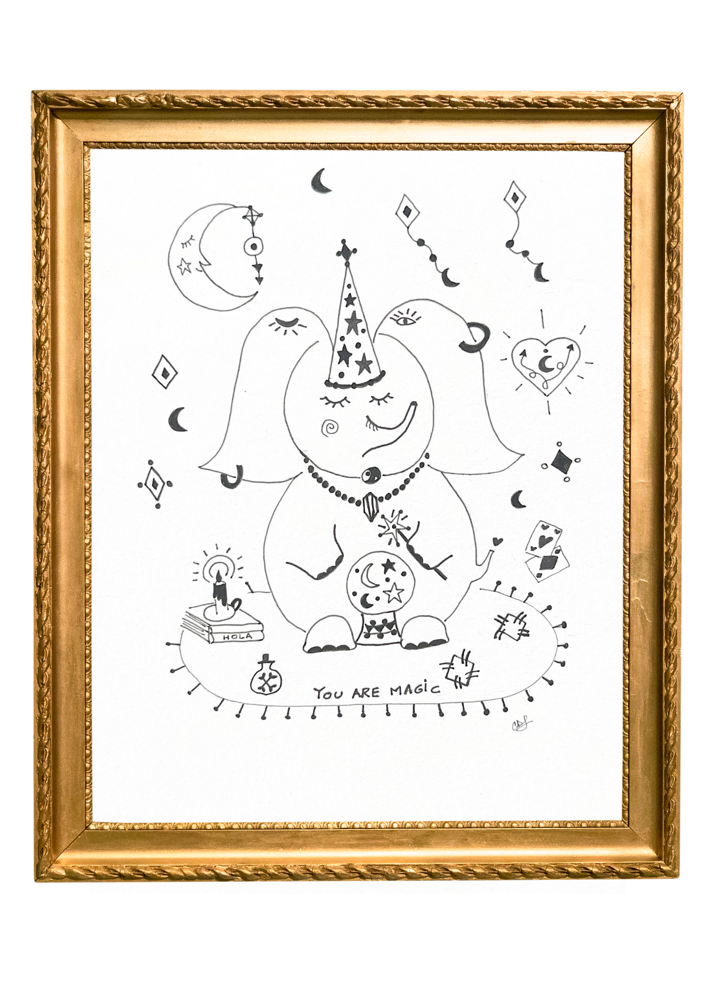 Ilustración Elefante Místico