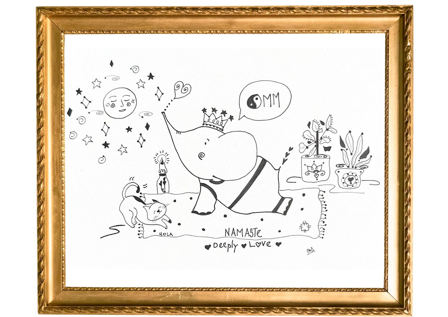Ilustración Elefante Omm